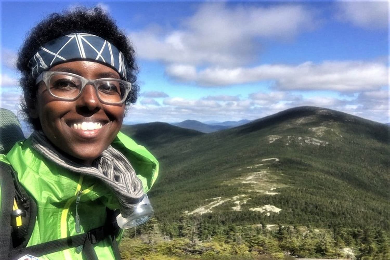 Rahawa Haile on the Appalachian Trail. (Courtesy Rawaha Haile)
