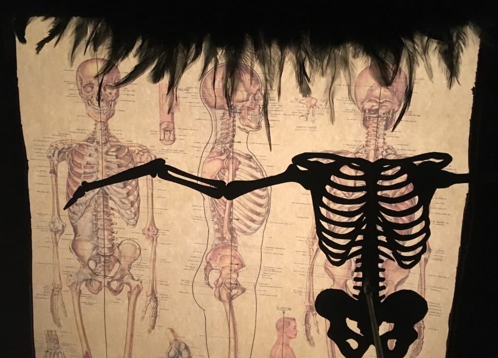 Libby Schap and Caitlin Brzezinski's shadow puppet show "Flying Lessons." (Courtesy Darren Evans)