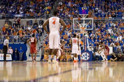 Ever felt like there's too much fouling and standing around at the end of basketball games? Nick Elam is trying to make the ends of games more exciting. (Rob Foldy/Getty Images)