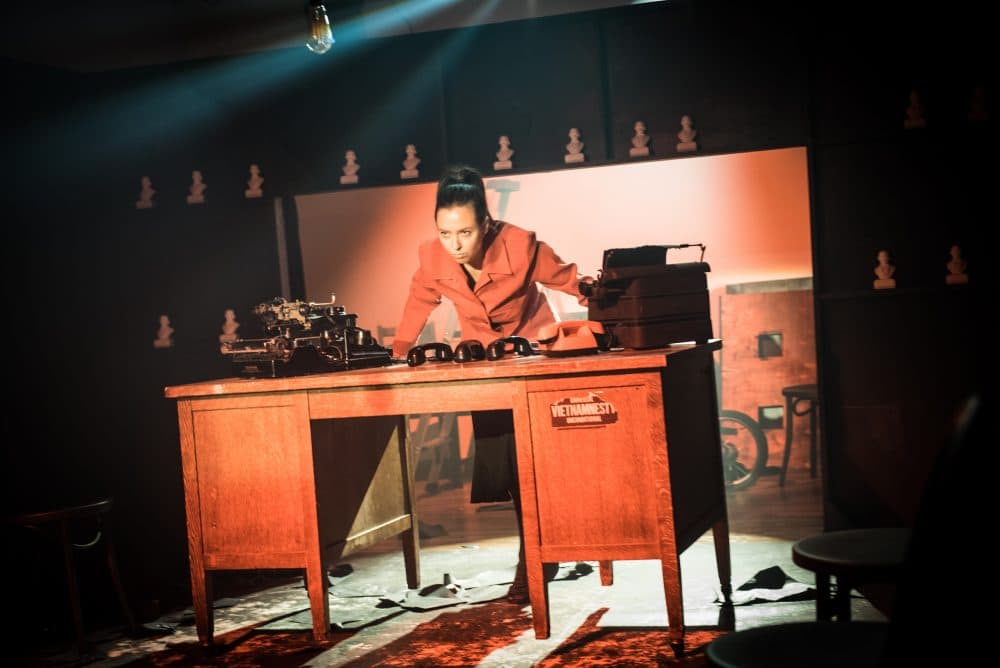 Rehearsal for "Dead Man's Diary: A Theatrical Novel." (Courtesy Irina Danilova)