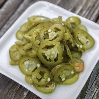 Pickled jalapeños from "Pitmaster." (Courtesy, Ken Goodman)