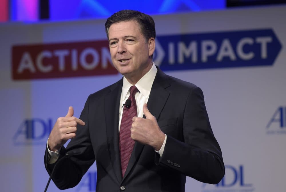 Tom Keane: "Instead of sweeping the Russian issue under the rug, Trump has succeeded in making it front and center." Pictured: FBI Director James Comey speaks in Washington, Monday, May 8, 2017. (Susan Walsh/AP)