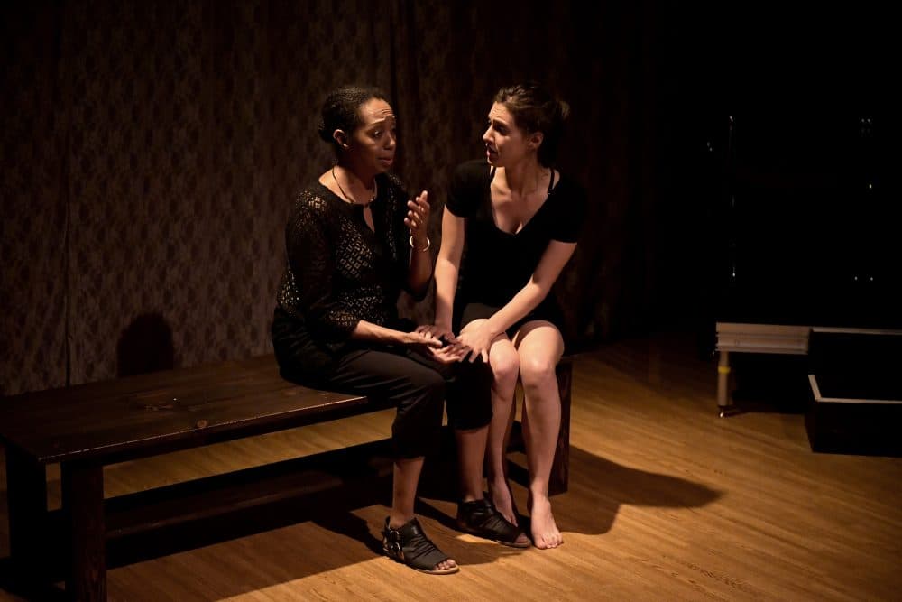 Jackie Davis, as Malka, and Dana Stern, as Amira. (Courtesy Paul Marotta/Israeli Stage)