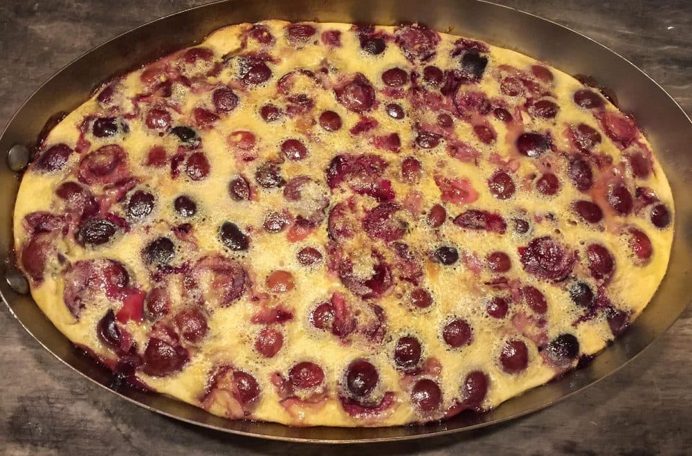 Kathy's cherry and ginger clafoutis. (Kathy Gunst for Here & Now)