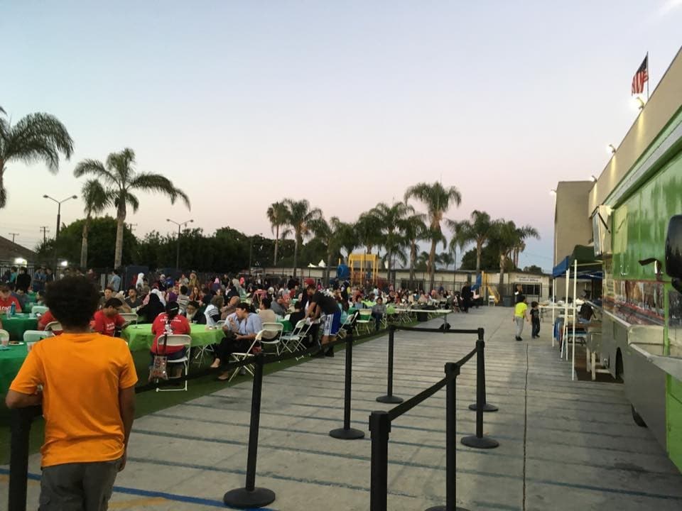 More than 1,400 people attended a recent Taco Trucks At Every Mosque event at the Islamic Society of Orange County in Garden Grove, Calif. (Courtesy)