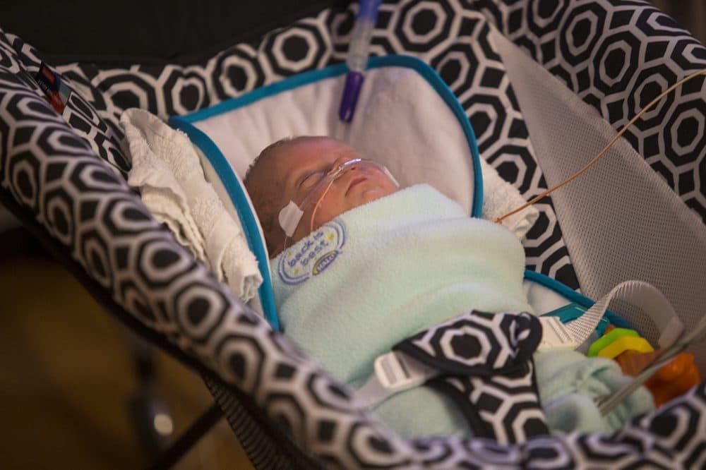 Sixty percent of babies in Tufts Medical Center's NICU are covered by Medicaid. (Jesse Costa/WBUR)