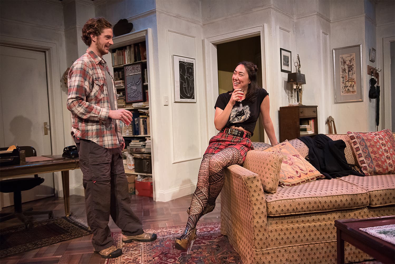 Gregory Boover and Zoë Laiz in "4000 Miles" at Shakespeare & Company. (Courtesy of Christopher Duggan)