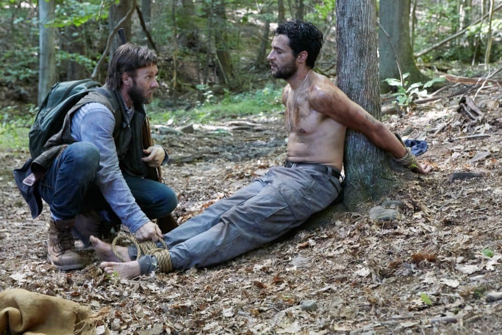 Joel Edgerton and Christopher Abbott. (Courtesy Eric McNatt/A24)