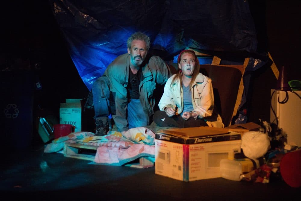 Robert Cope and Gale Argentine in Boston Public Works' production. (Courtesy Paul Fox/Boston Public Works)