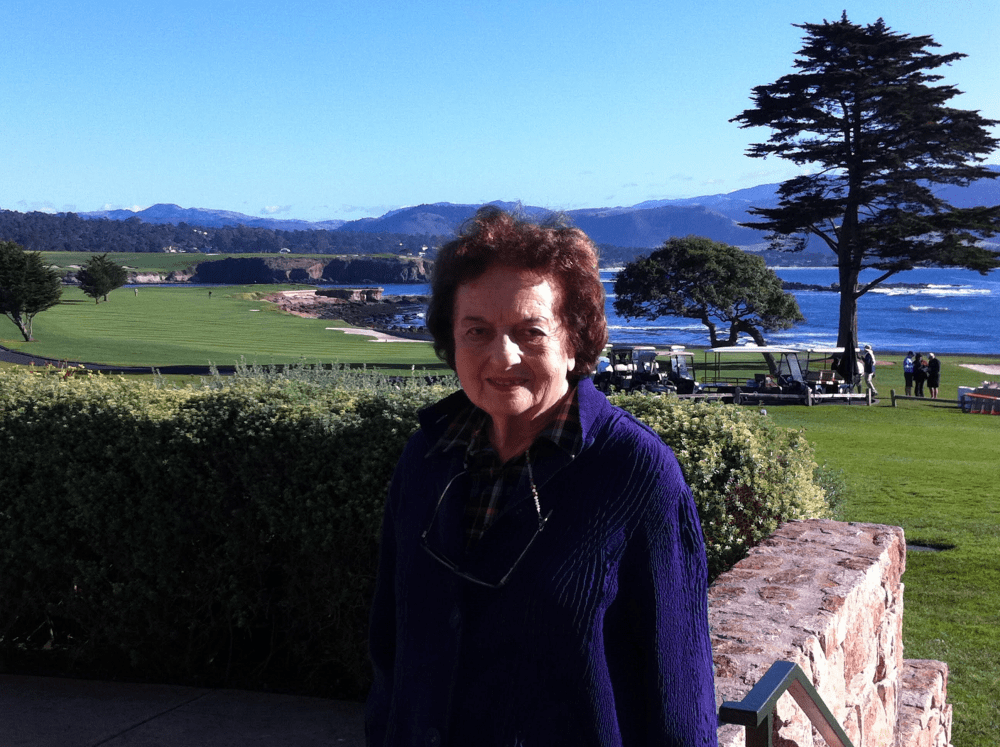 The author's mother in California. (Courtesy Irene Sege)
