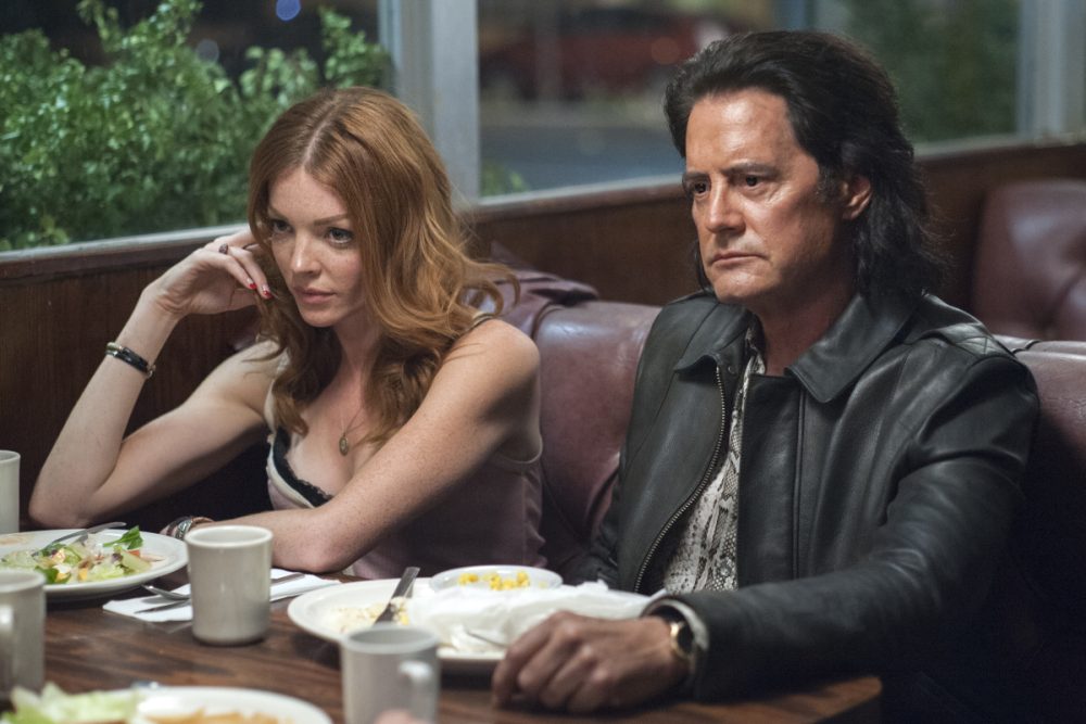 Nicole LaLiberte and Kyle MacLachlan in "Twin Peaks." (Courtesy Suzanne Tenner/Showtime)
