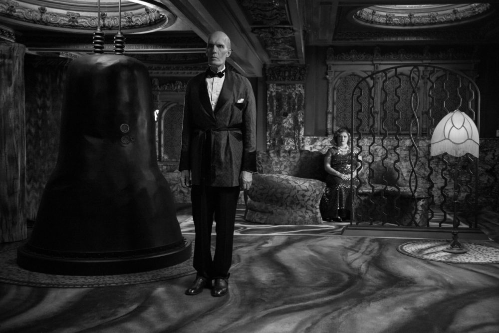 Carel Struycken and Joy Nash in Episode 8 of the revived "Twin Peaks." (Courtesy Suzanne Tenner/Showtime)