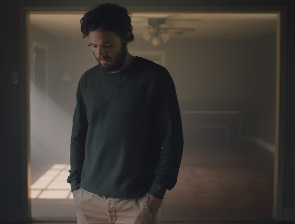 Casey Affleck in "A Ghost Story." (Courtesy Bret Curry/A24)