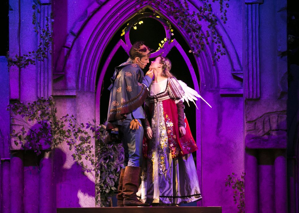 John Zdrojeski as Romeo and Gracyn Mix as Juliet in this year's production of Shakespeare on the Common. (Courtesy Evgenia Eliseeva)