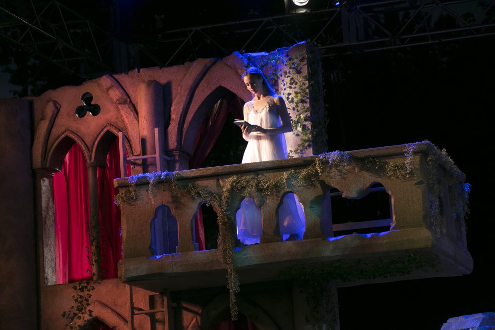 Gracyn Mix as Juliet in Commonwealth Shakespeare Company's production of "Romeo and Juliet." (Courtesy Evgenia Eliseeva)