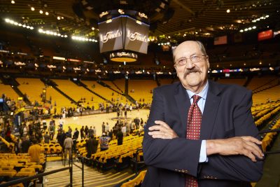 Tom Meschery's number 14 has been retired by his hometown team, the Golden State Warriors. (John W. McDonough/Sports Illustrated)