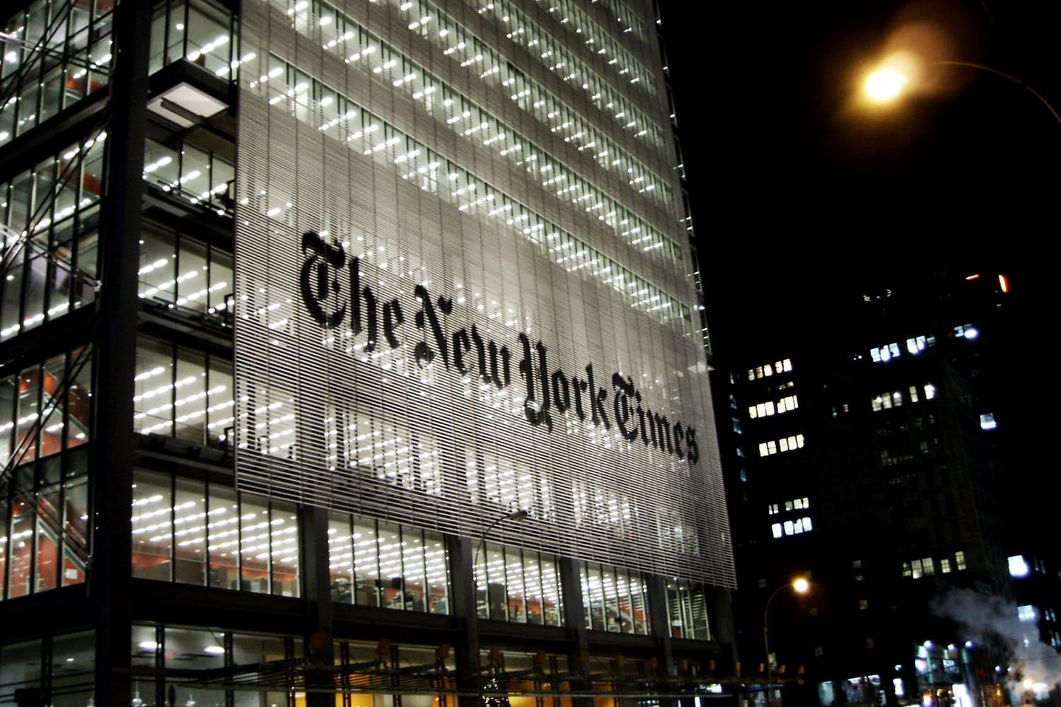 The New York Times building. (JavierDo via Creative Commons)