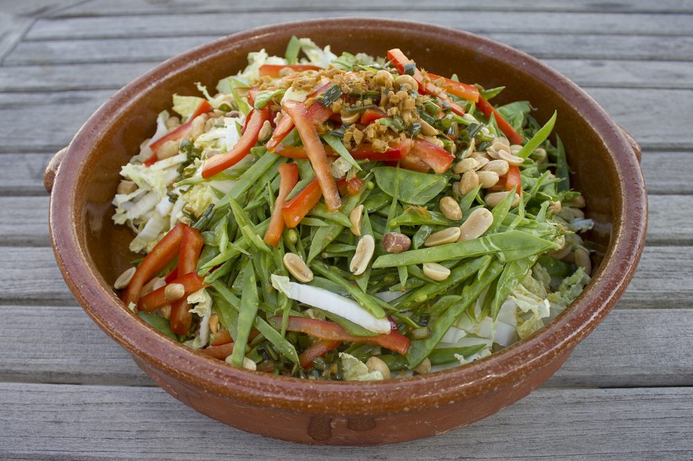 Kathy's Asian-style coleslaw. (Jackson Mitchell/Here & Now)