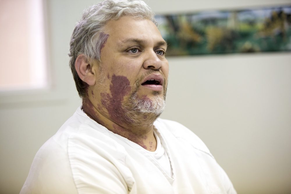 Rodriguez says his detention has been hard on his family, especially his 10-year-old daughter. "She was, she was having nightmares about me that she, she sees me dead," Rodriguez says. (Jesse Costa/WBUR)