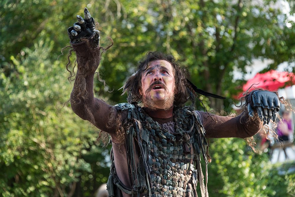 Caliban (Jason Asprey) in "The Tempest." (Courtesy Stratton McCrady/Shakespeare & Company)