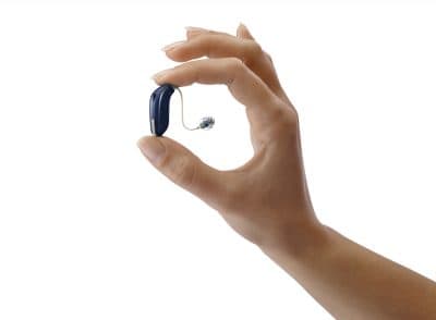 Oticon Opn hearing aid. (Courtesy Oticon Opn)