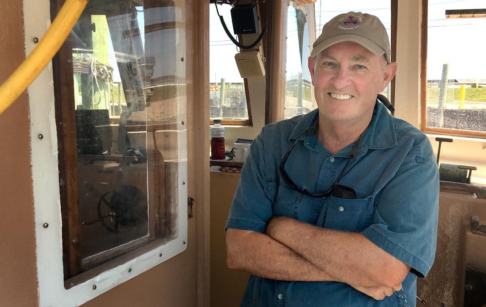 Rhode Island lobsterman Mark Sweitzer. (Mark Degon/WBUR)