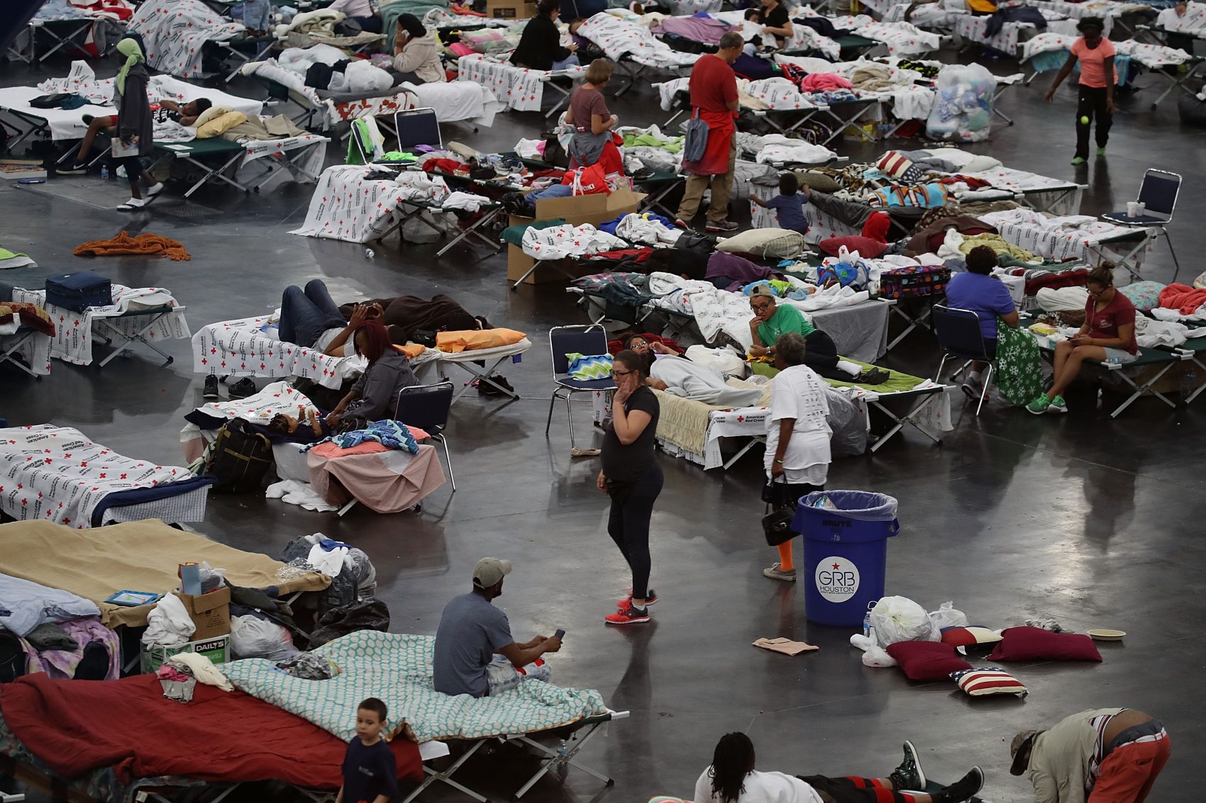 30,000 Flood Victims Cram Into Hundreds Of Shelters Across Texas Here