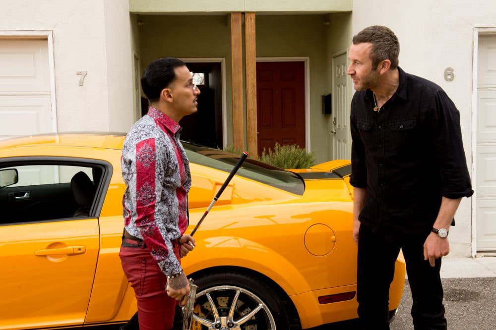 Yago (Goya Robles) and Miles (Chris O'Dowd) in "Get Shorty." (Courtesy Epix)