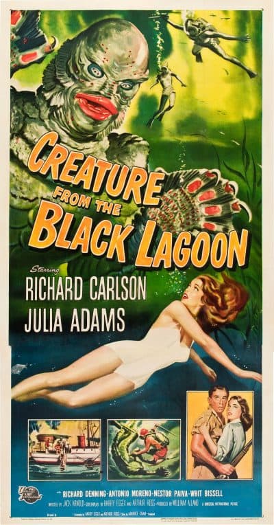 A poster from 1954s "Creature from the Black Lagoon" (Courtesy Collection of Kirk Hammett/Universal Studios Licensing, LLC)