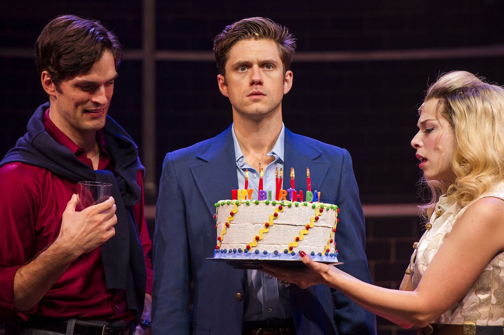 Paul Schaefer, Aaron Tvelt and Lauren Marcus in "Company." (Courtesy of Daniel Rader)