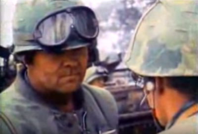 Ernie Cheatham being interviewed by CBS's Jack Laurence. (Screenshot via YouTube)