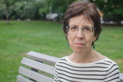 Liz Vizza, executive director of the Friends of the Public Garden. (Sharon Brody/WBUR)