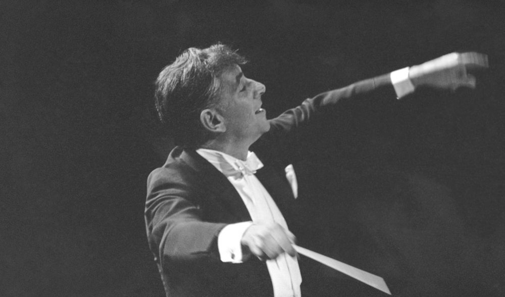 Leonard Bernstein conducts the New York Philharmonic in 1962 at the inaugural concert in New York's Philharmonic Hall. (AP)