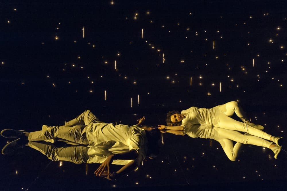 Marianna Bassham and Nael Nacer in "Constellations" at Central Square Theatre. (Courtesy A.R. Sinclair/Central Square Theatre). Underground Railway. 2017