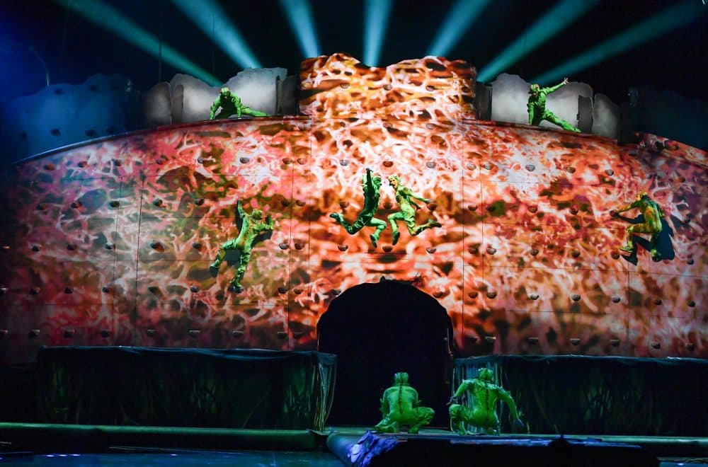 ... in a scene from "OVO," playing there through Sunday, Sept. 10. (Courtesy Cirque du Soleil)