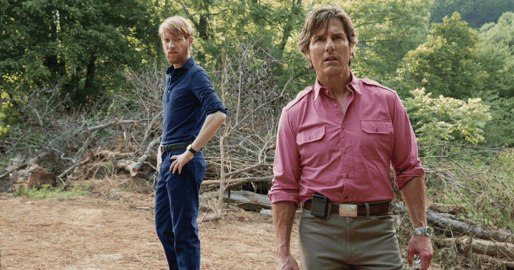 Domhnall Gleeson and Tom Cruise in "American Made." (Courtesy Universal Pictures)