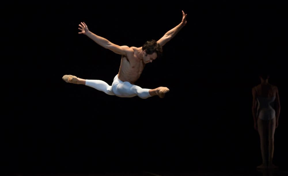 Paulo Arrais in John Neumeier's "Third Symphony of Gustav Mahler." (Courtesy Rosalie O'Connor/Boston Ballet)