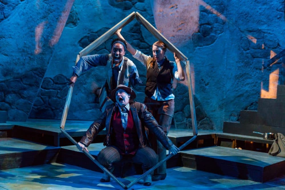 Robin JaVonne Smith, Bridgette Hayes and Veronika Duerr in SpeakEasy's production "Men on Boats." (Courtesy Nile Hawver/Nile Scott Shots)