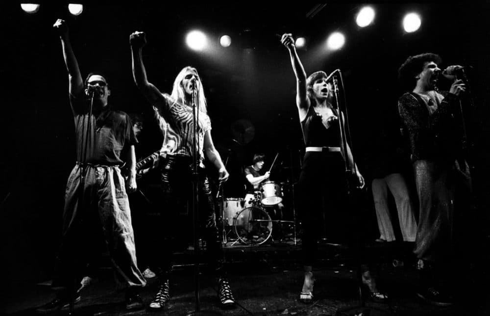 The band on stage. (Courtesy Eugene Merinov)