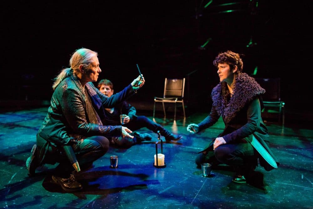 Marya Lowry as Brutus, Bobbie Steinbach as Cassius and Julee Antonellis as Cicero. (Courtesy Maggie Hall)