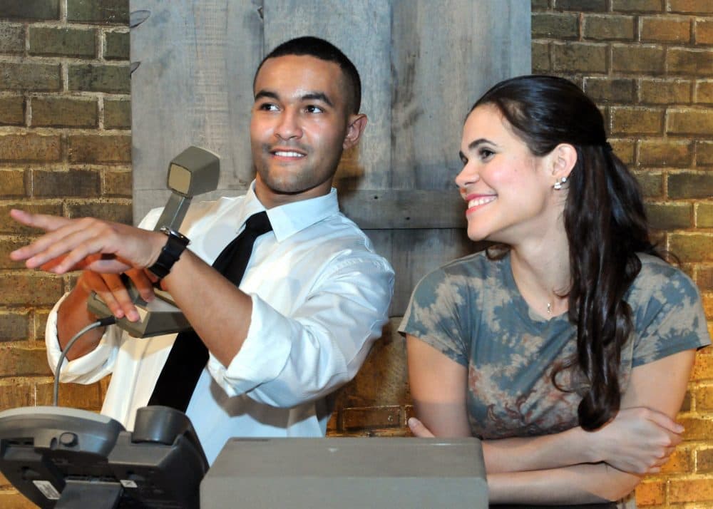 Darren Bunch as Benny and Laura Lebròn Rojas as Nina Rosario in Wheelock Family Theatre's production of "In The Heights." (Courtesy Randy H. Goodman)