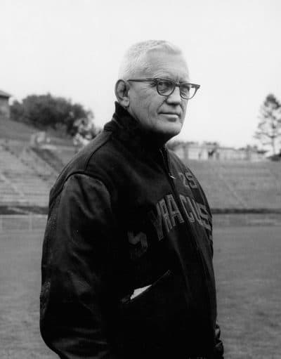 Syracuse head football coach Ben Schwartzwalder. (Courtesy Syracuse University Press)