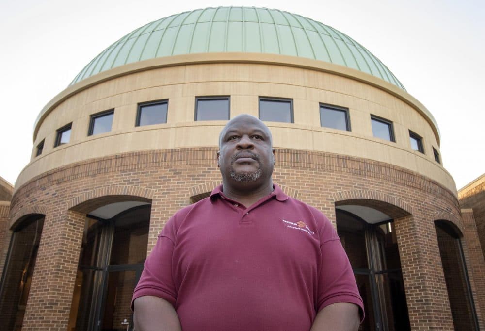 Barry McNealy, in front of the Birmingham Civil Rights Institute in Birmingham, Ala. (Jackson Mitchell/Here & Now)