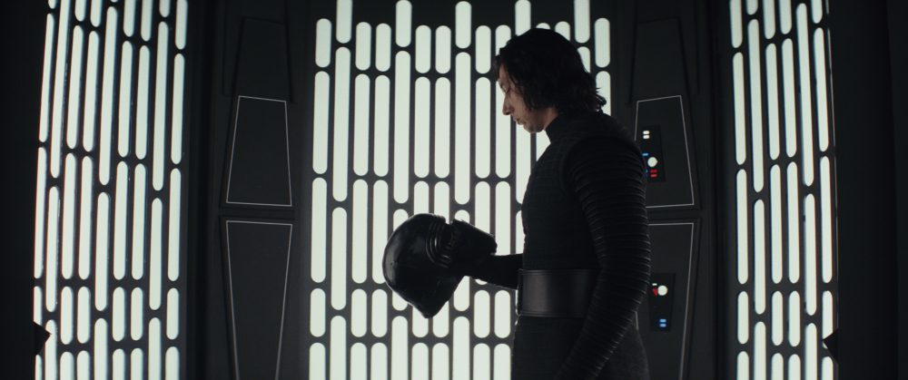 Adam Driver as Kylo Ren. (Courtesy Lucasfilm Ltd.)