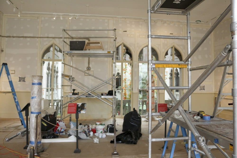 The Raphael Room during the restoration process. (Courtesy Isabella Stewart Gardner Museum)