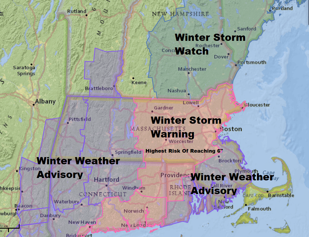 Forecast: Greater Boston Could See 3-6 Inches Saturday | WBUR News1039 x 795
