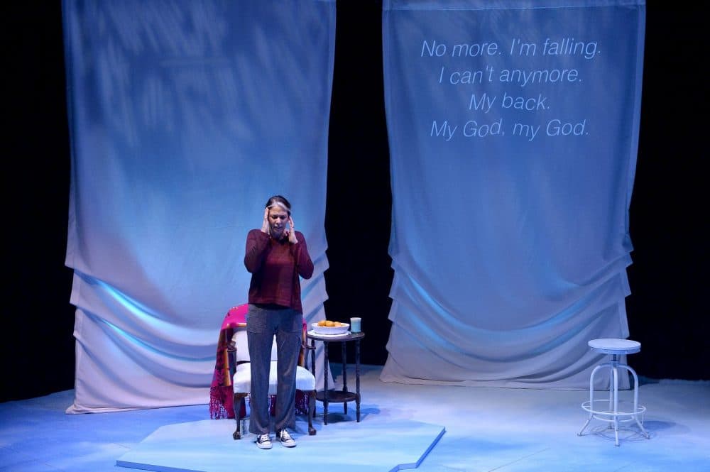 Melinda Lopez in"Mala." (Courtesy Huntington Theatre Company)