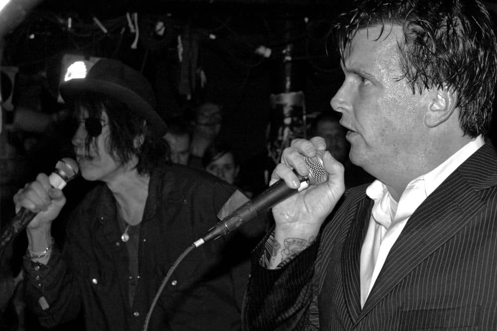 Dicky Barrett of The Mighty Mighty Bosstones and Peter Wolf during the Bosstones' "Hometown Throwdown" show at The Middle East on Dec. 29, 2007. (Courtesy of Jay Hale)