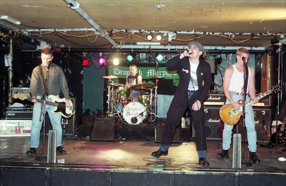The Dropkick Murphys during sound check of their "Do or Die" record release show at The Middle East on Feb. 8, 1998. (Courtesy of Jay Hale)
