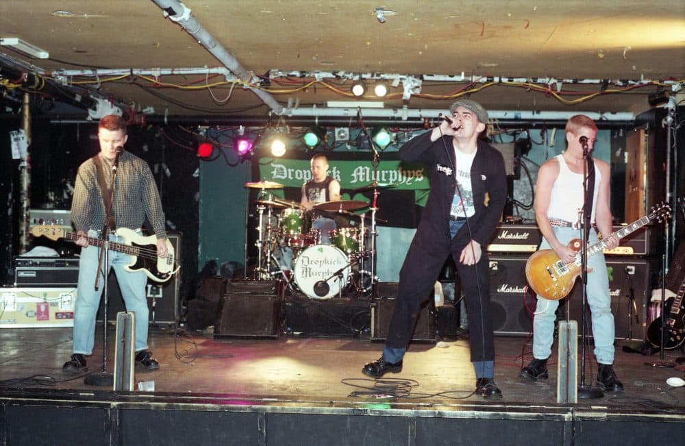 The Dropkick Murphys during sound check of their "Do or Die" record release show at The Middle East on Feb. 8, 1998. (Courtesy of Jay Hale)